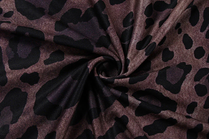 Leopard print off shoulder lace up maxi skirt set - Image 8