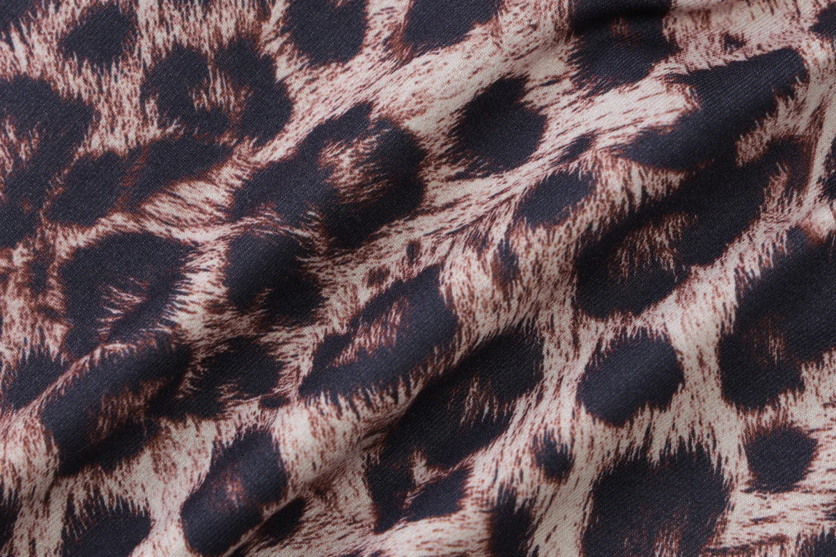 Leopard print v neck lace hem cami top - Image 7