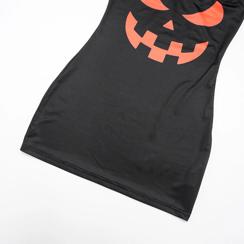 Letter print contrast backless tube mini dress - Image 9