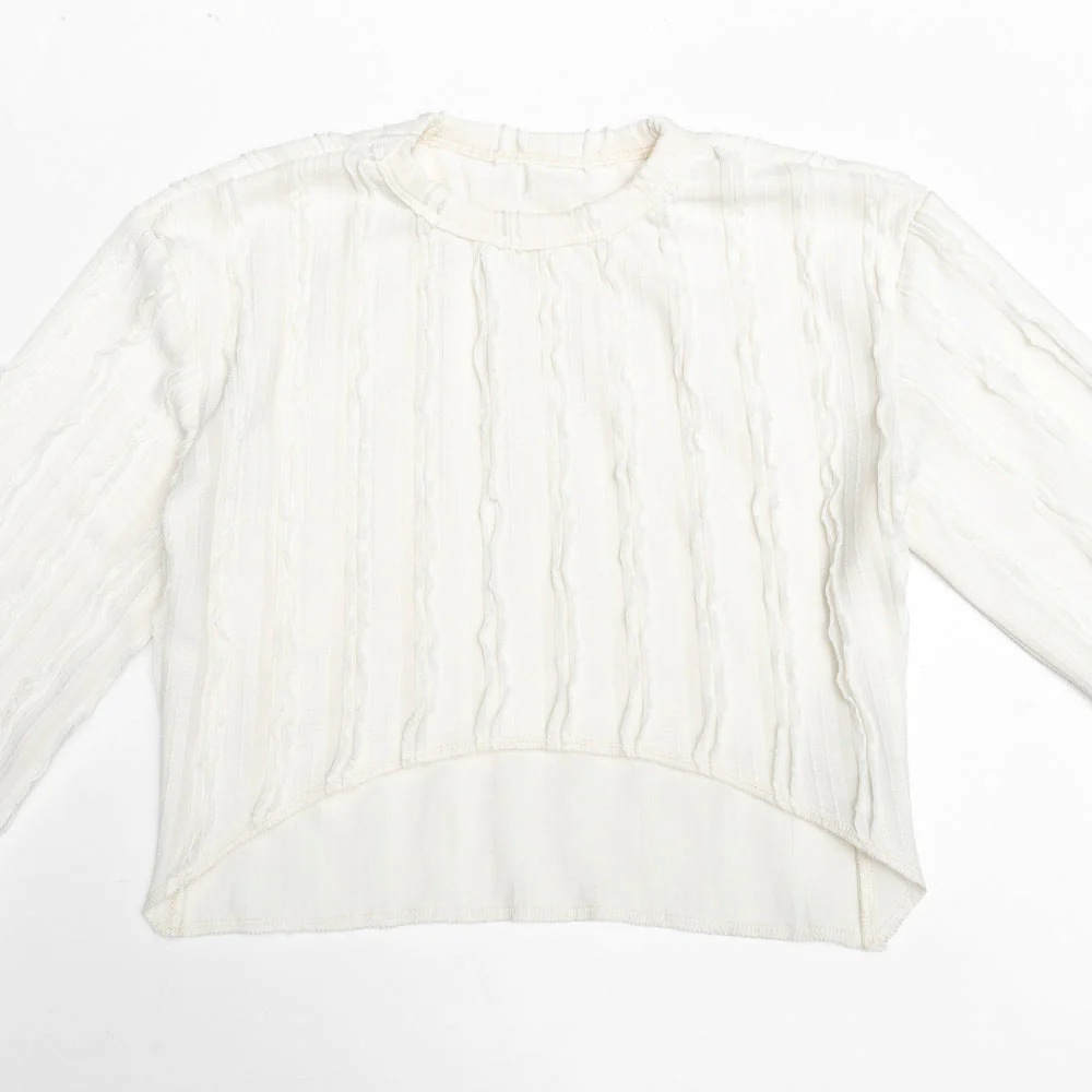 Long sleeve crewneck crop pant set - Image 9