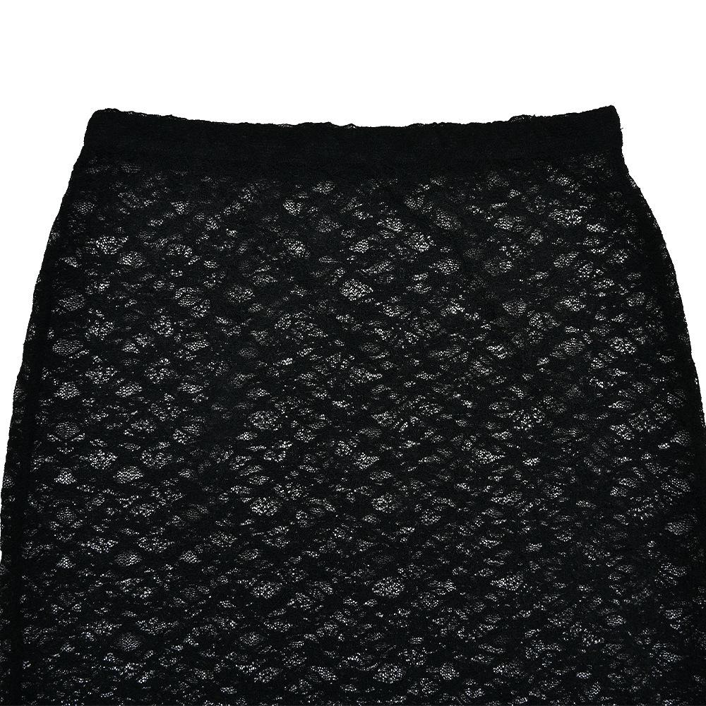 Long sleeve lace see through ruffle maxi skirt set - Image 10