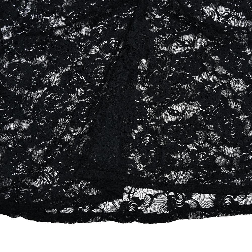 Long sleeve lace see through sweetheart neck maxi dress - Image 7