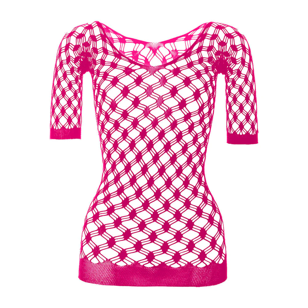 Long sleeve off shoulder net backless mini dress - Image 26