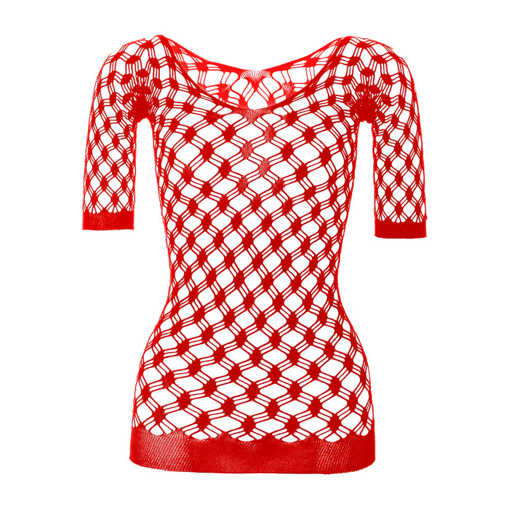 Long sleeve off shoulder net backless mini dress - Image 27