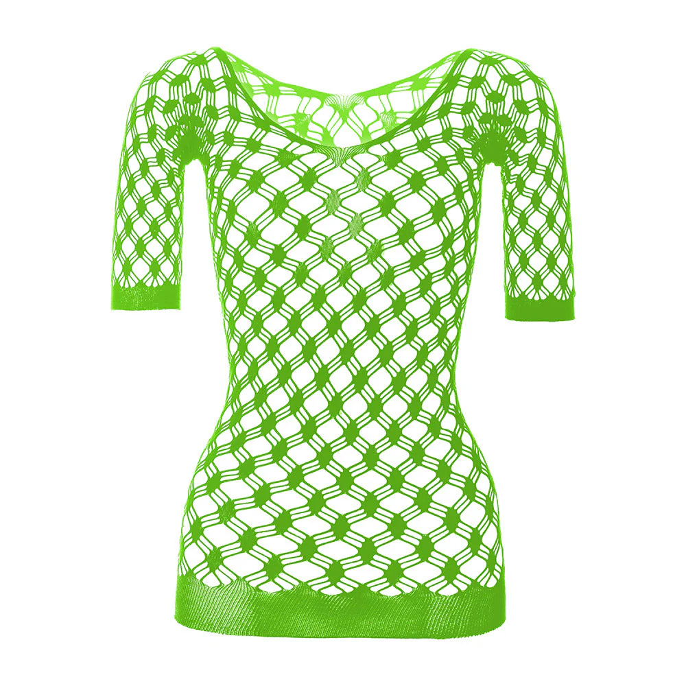 Long sleeve off shoulder net backless mini dress - Image 31
