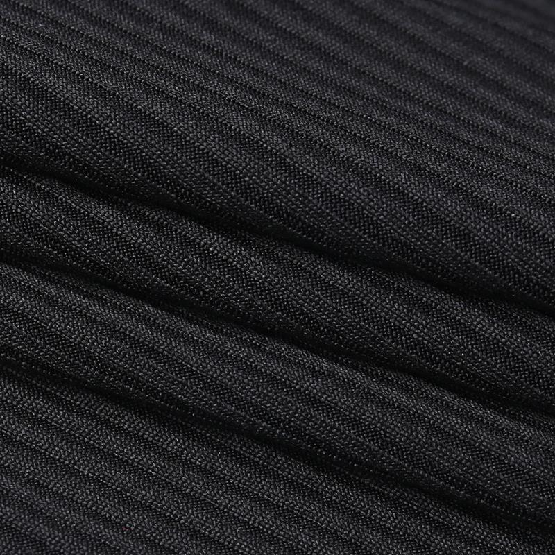 Long sleeve solid ribbed off shoulder backless tube dress - Image 7