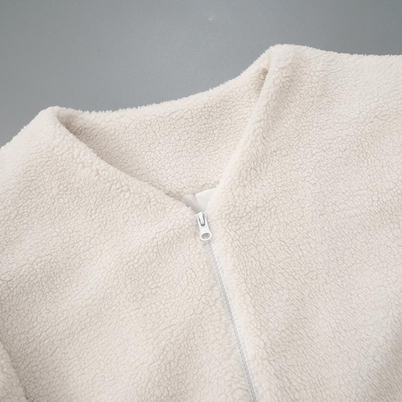 Long sleeve zip-up coat top - Image 5