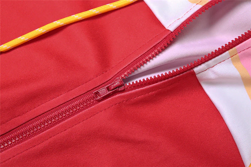 Long sleeve zip-up high neck low rise pant set - Image 6