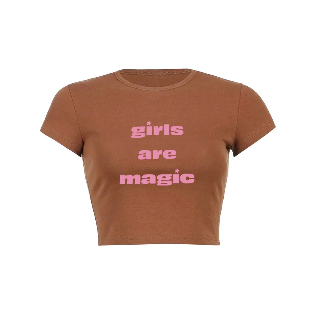 Magical Girls Crop Top Baby Tee - Image 3
