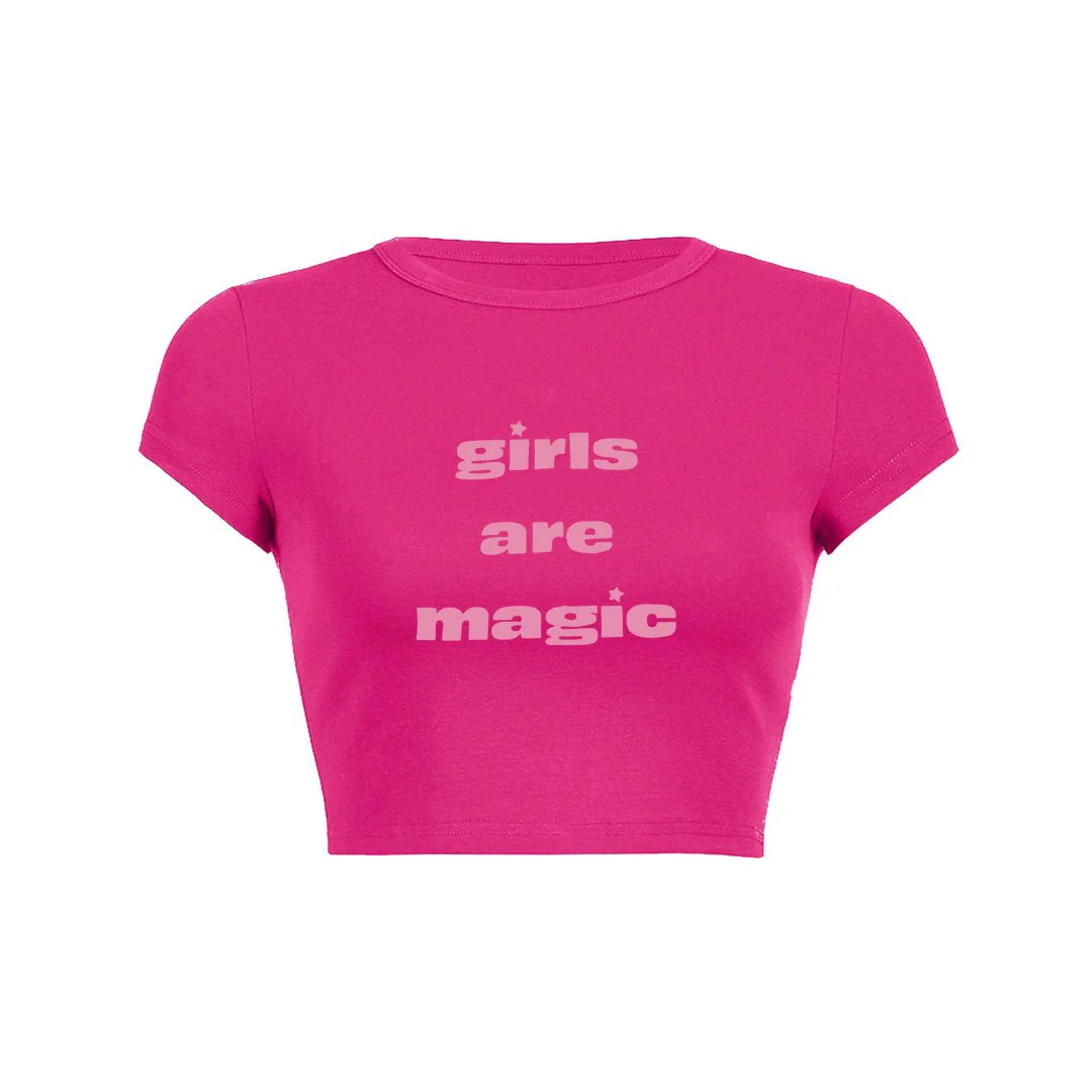 Magical Girls Crop Top Baby Tee - Image 5