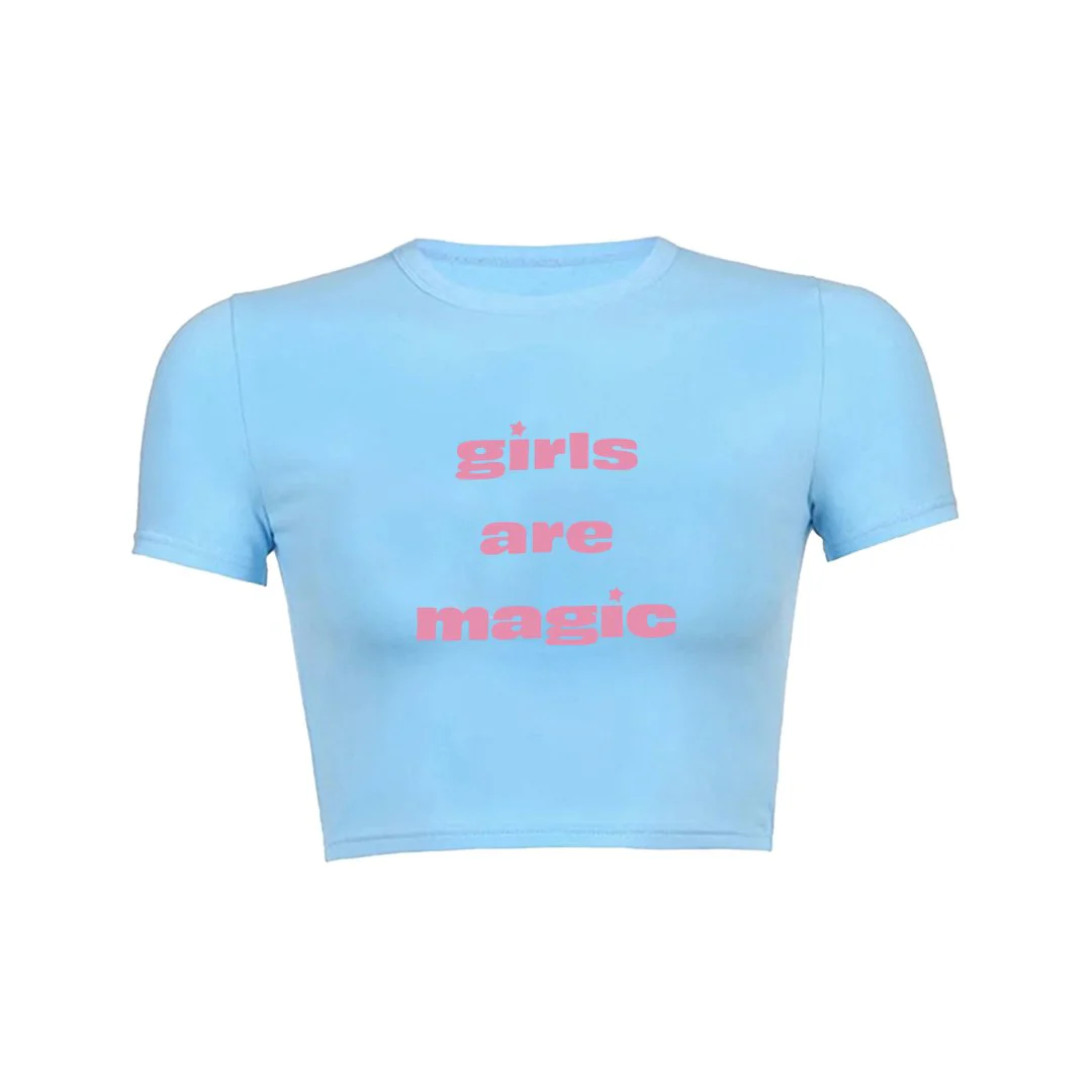 Magical Girls Crop Top Baby Tee - Image 6