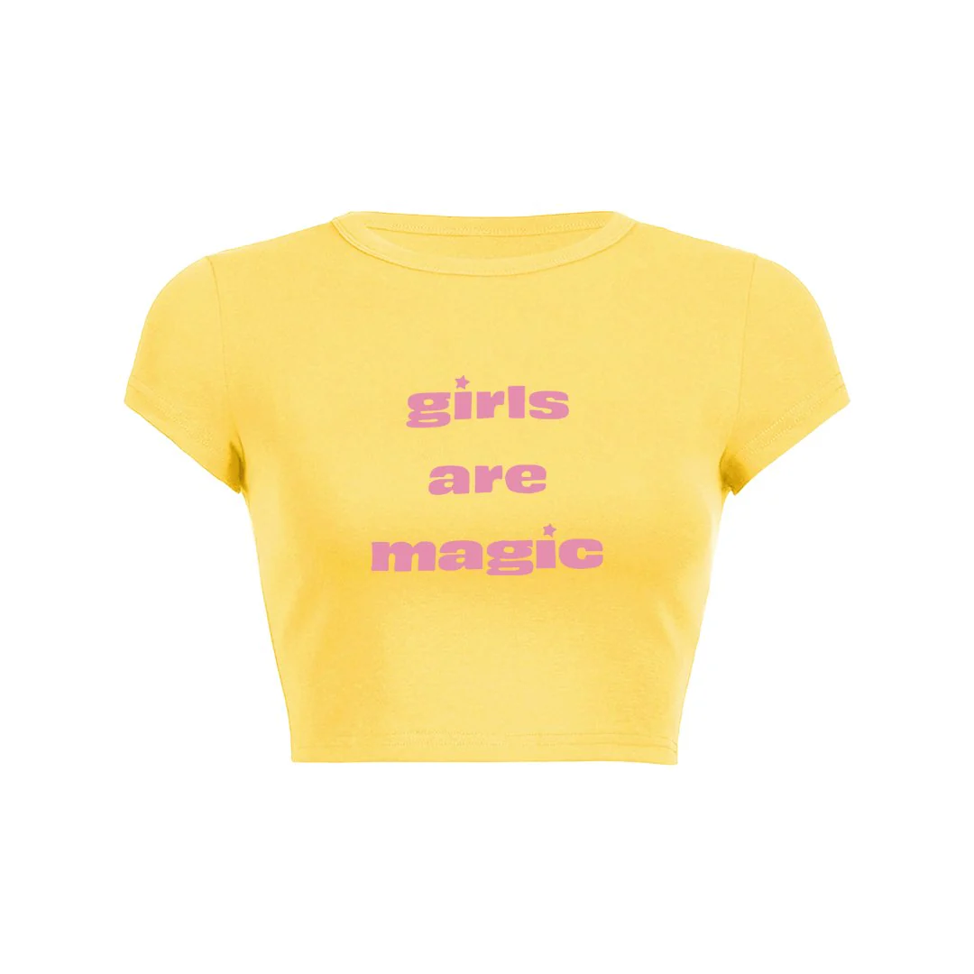 Magical Girls Crop Top Baby Tee - Image 7