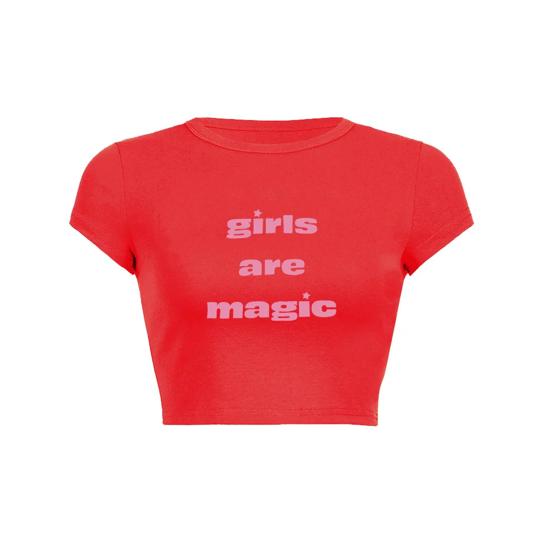Magical Girls Crop Top Baby Tee - Image 8