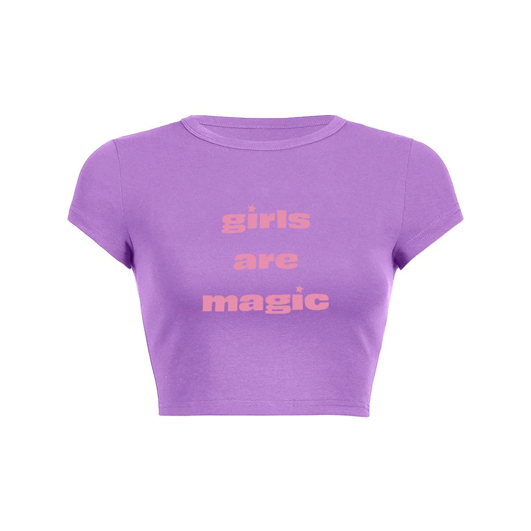 Magical Girls Crop Top Baby Tee - Image 9