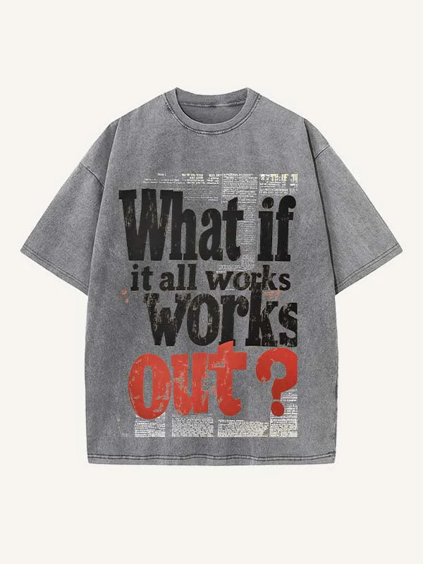 Motivational Text Graphic Vintage T-Shirt - Image 2