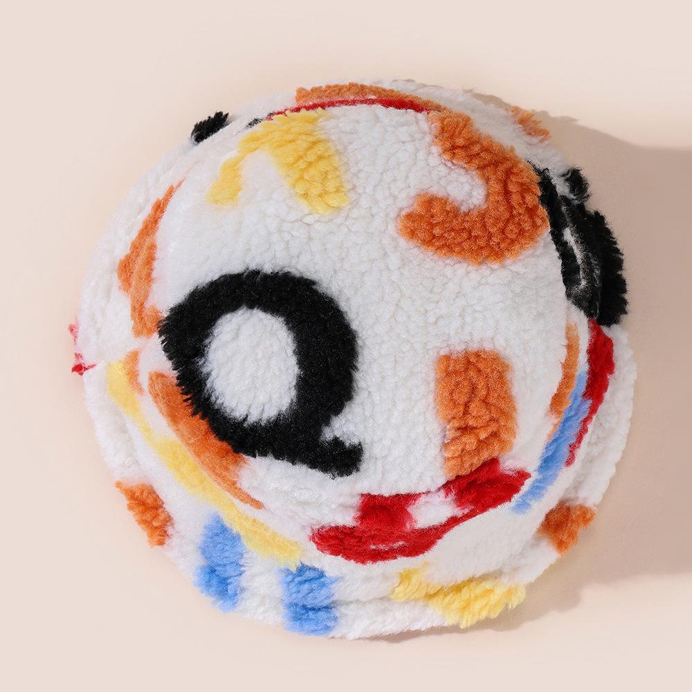 Multicolor alphabet fluffy fisherman bucket hat - Image 2