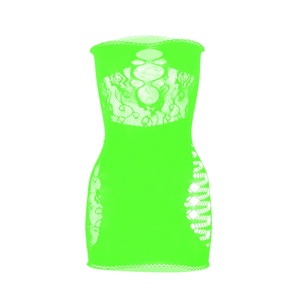 Net hollow out solid tube mini dress - Image 16