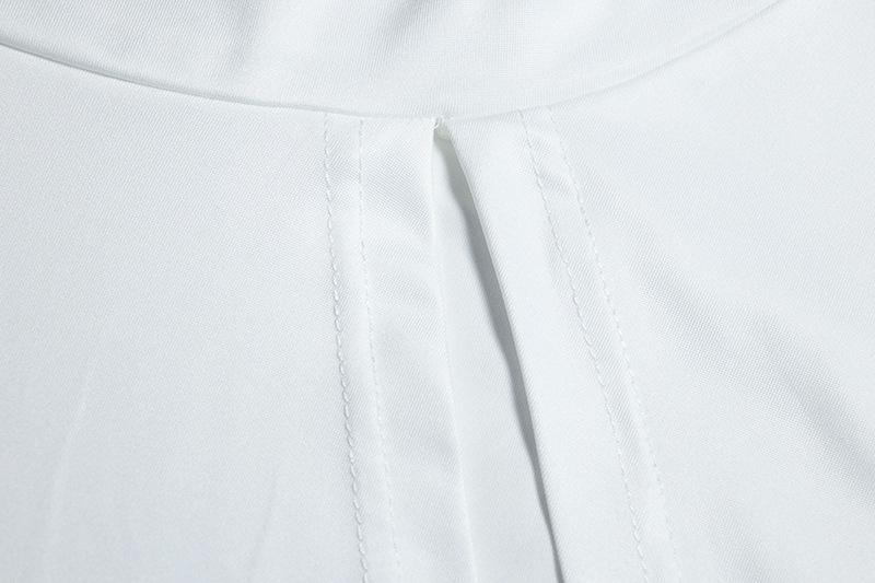 One shoulder knitted ruched slit midi skirt set - Image 8