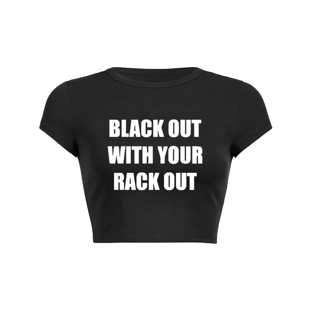 Party Hard Crop Top Baby Tee