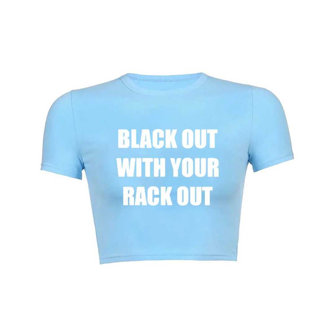 Party Hard Crop Top Baby Tee - Image 6