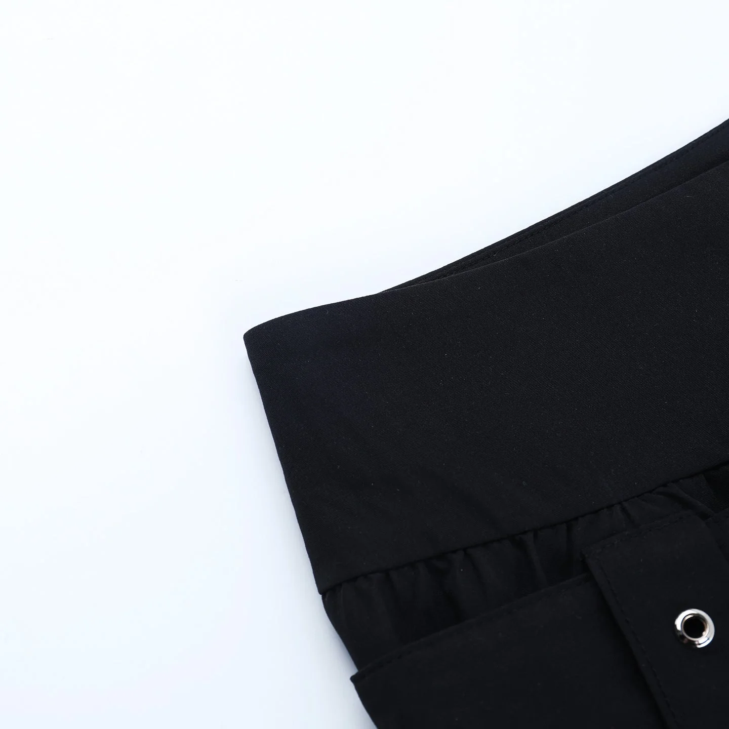 Pleated A line belt embroidery mini skirt - Image 5