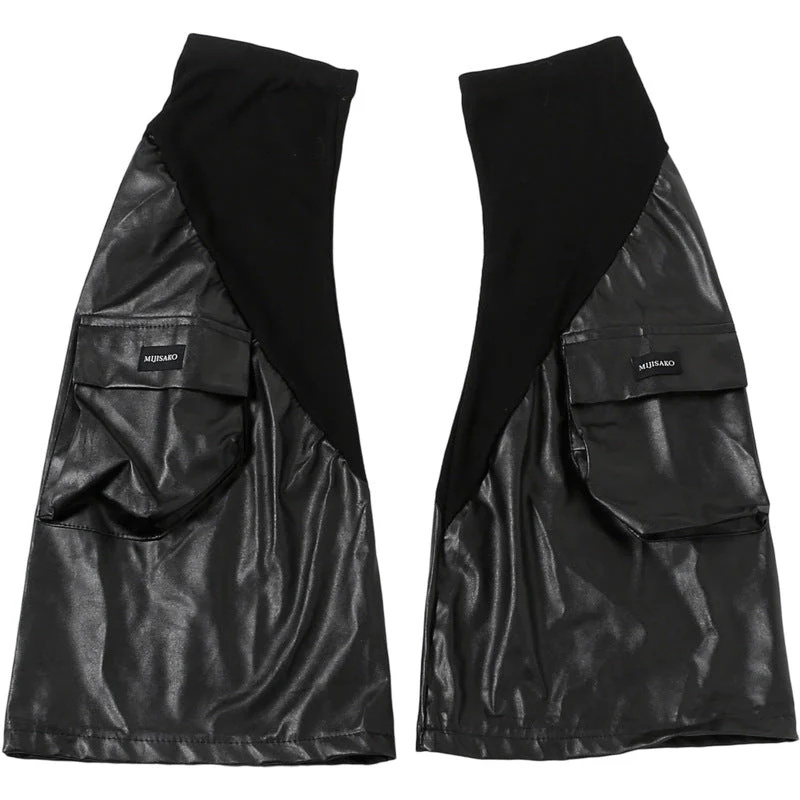 PU leather pocket leg warmer - Image 9