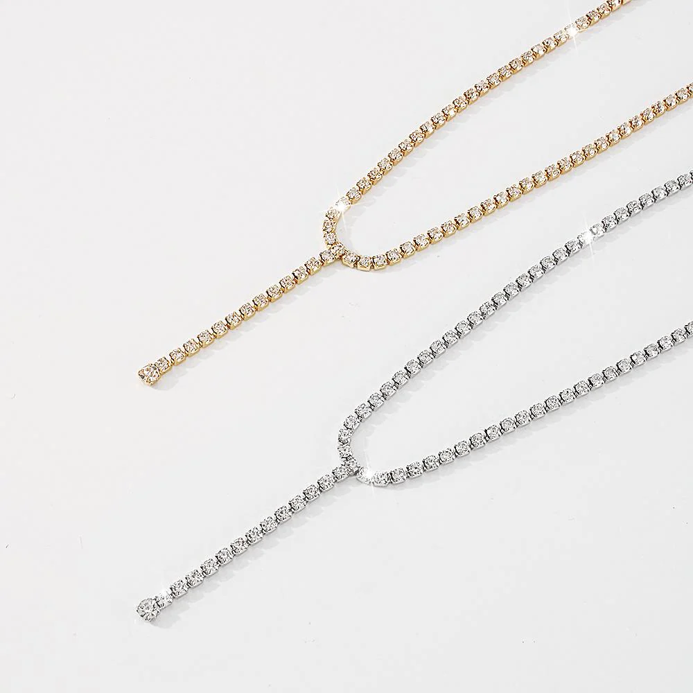 Rhinestone choker necklace - Image 6