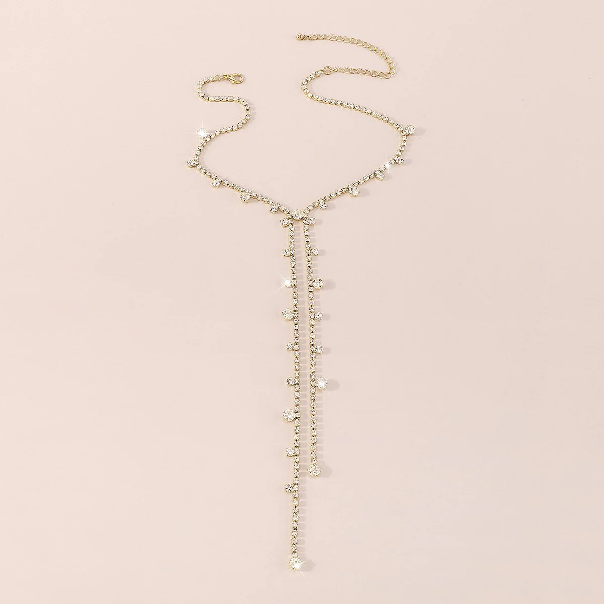 Rhinestone stone choker necklace - Image 3
