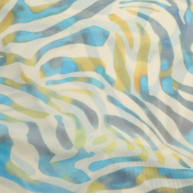 Ripple print hollow out mesh tube maxi dress - Image 6