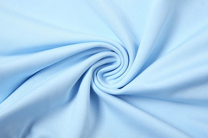 Ruffle halter self tie v neck button mini dress - Image 7