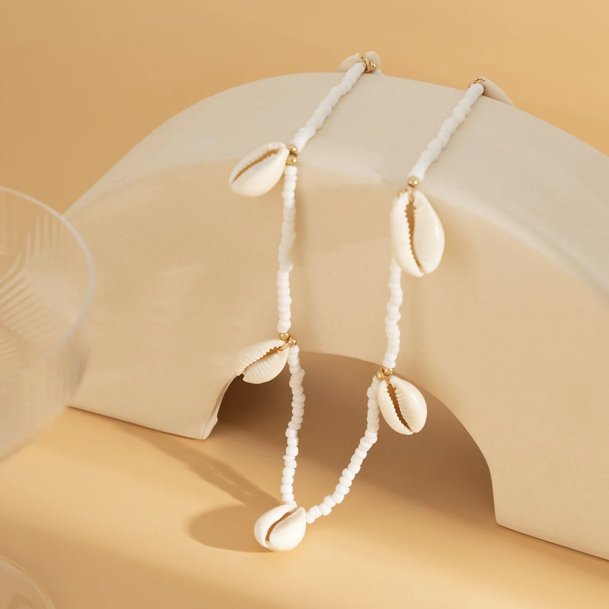Seashell pendant beaded waist chain - Image 4
