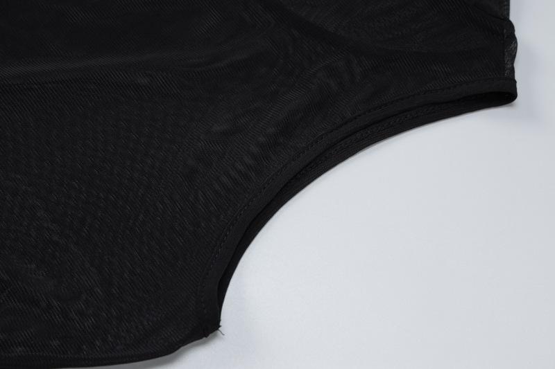 Sheer mesh see through hoodie sleeveless maxi dress goth Alternative Darkwave Fashion goth Emo Darkwave Fashion - Image 7