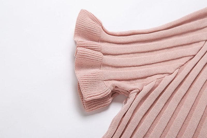 Short sleeve ribbed ruffled buttoned crop top y2k 90s Revival Techno Fashion - Image 5