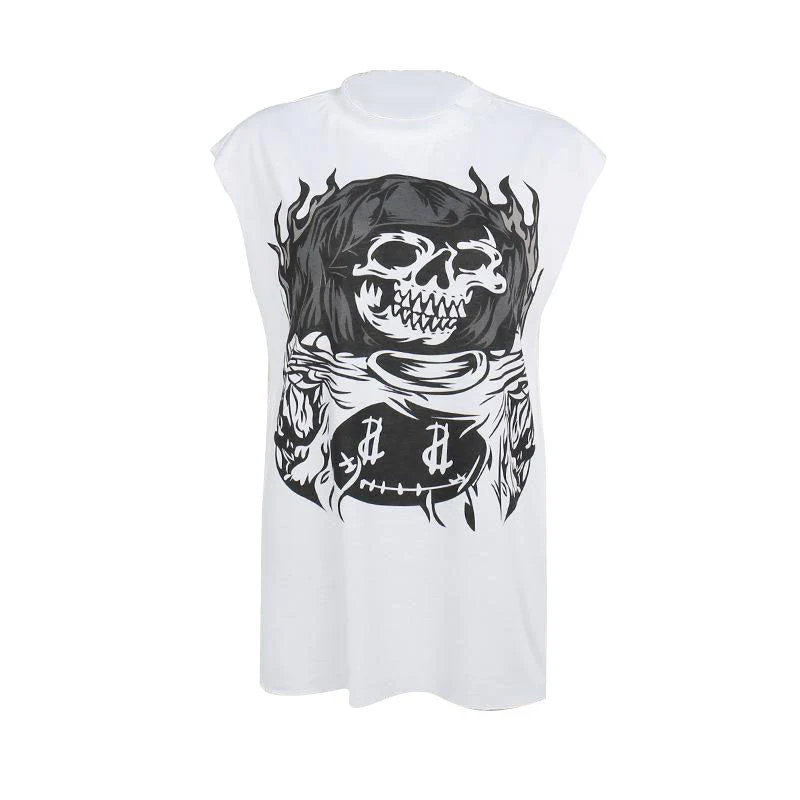 Sleeveless crewneck print top - Image 2
