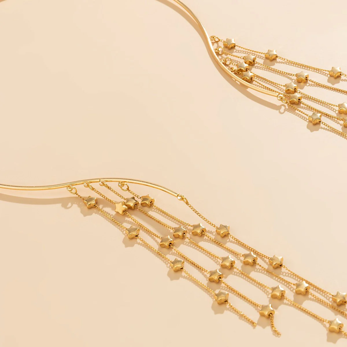 Star pendant tassels open necklace - Image 5