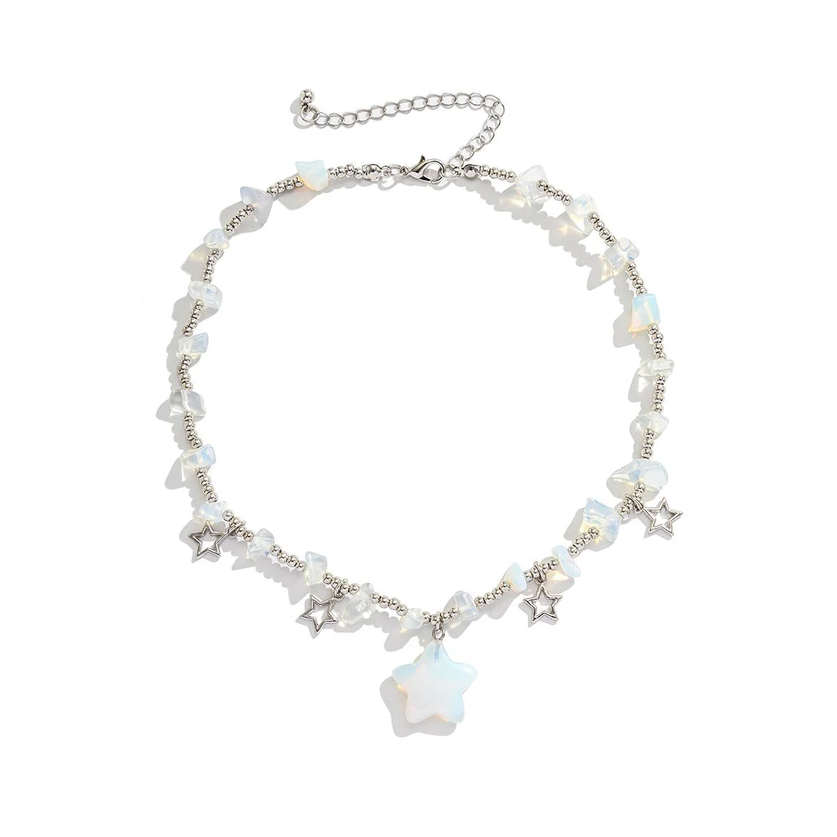 Star stone beaded choker necklace - Image 8