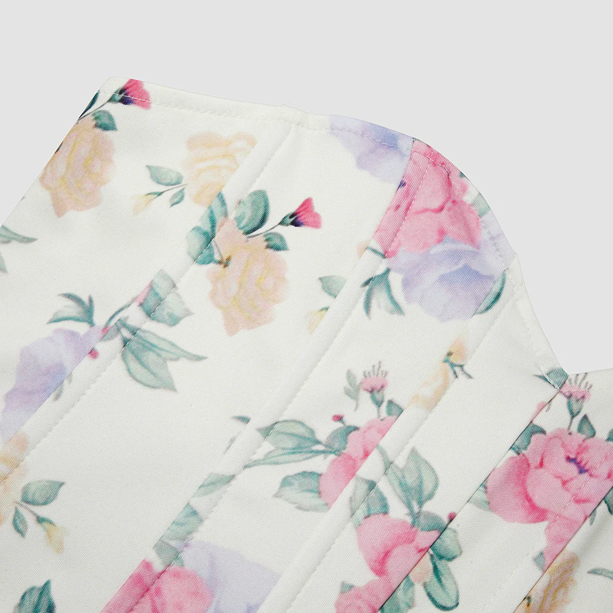 Sweetheart neck flower print corset tube top - Image 11