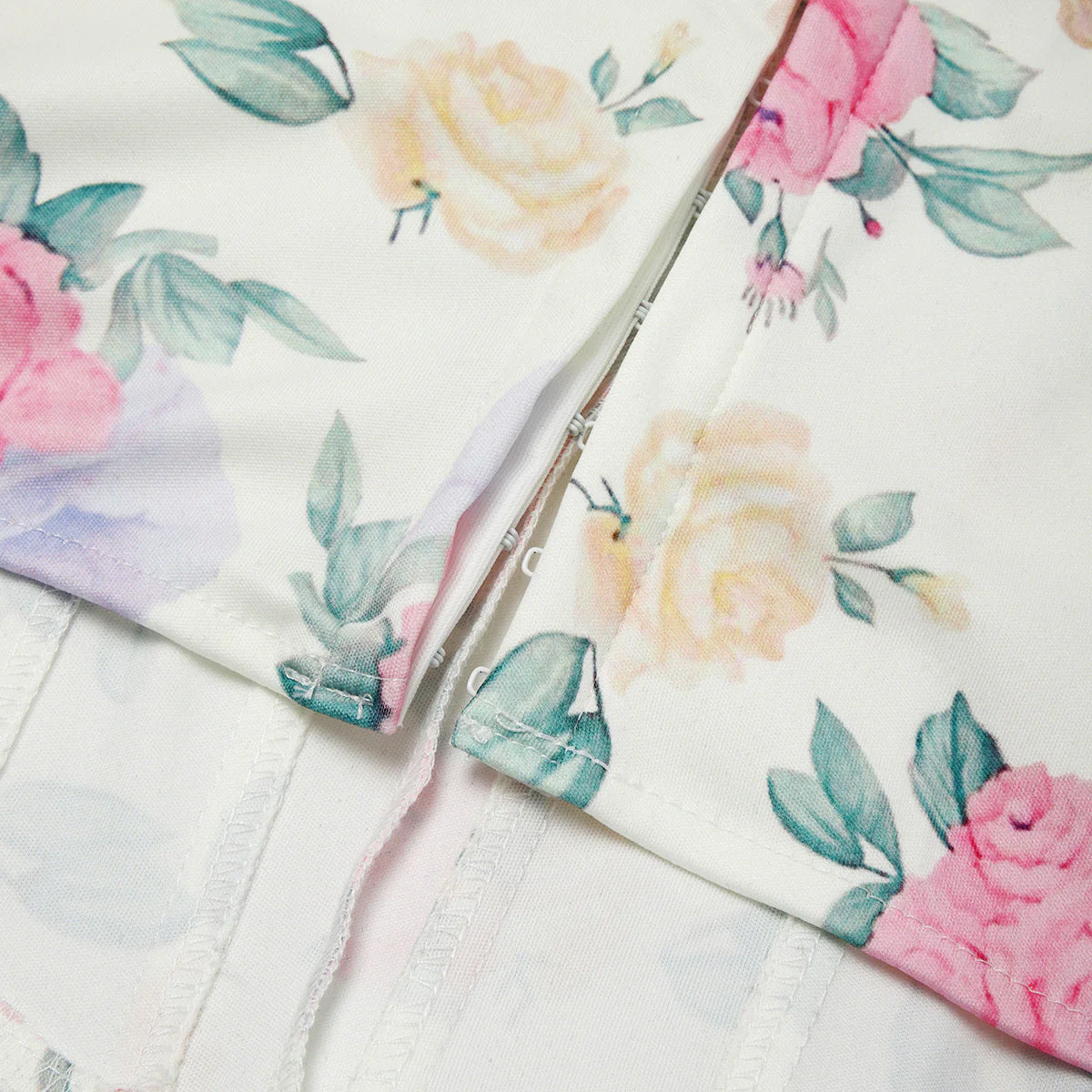 Sweetheart neck flower print corset tube top - Image 12