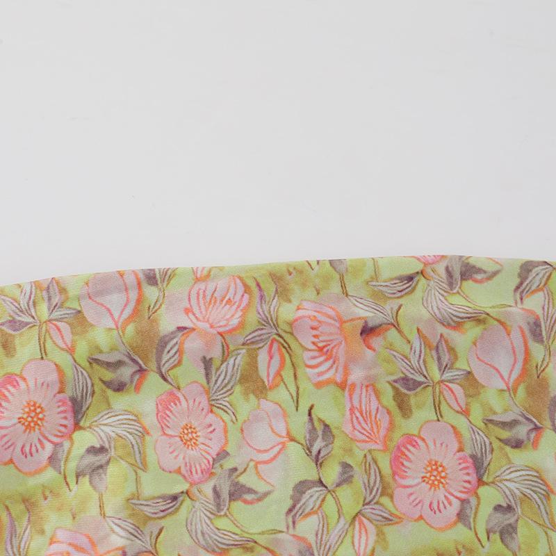 Sweetheart neck lace flower print knotted cami maxi dress - Image 6