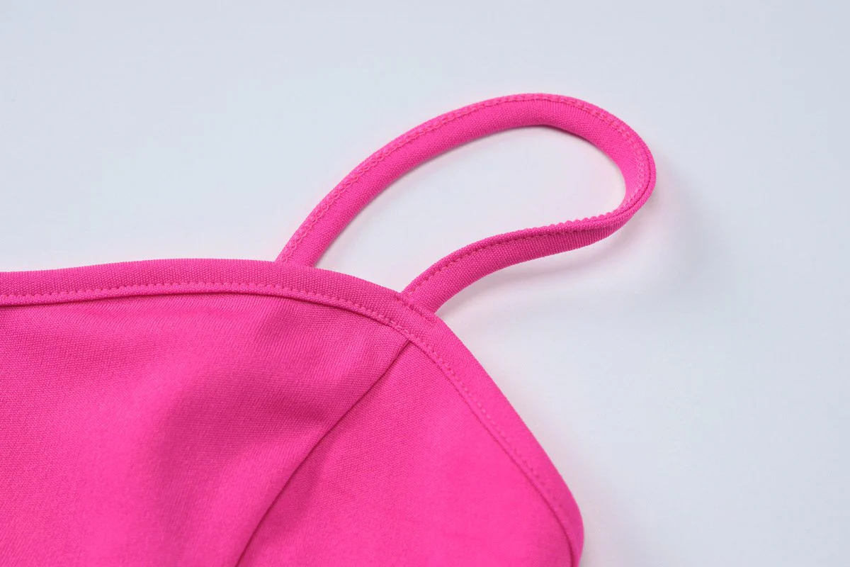 Sweetheart neck patchwork backless cami maxi dress - Image 7