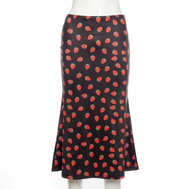 Tie Dye midi skirt y2k 90s Revival Techno Fashion - Image 5