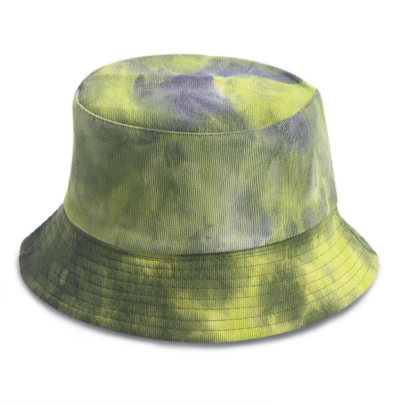 Tie dye print corduroy fisherman bucket hat - Image 4