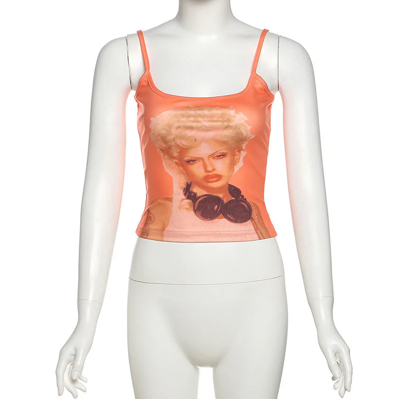 U neck abstract cami top - Image 5