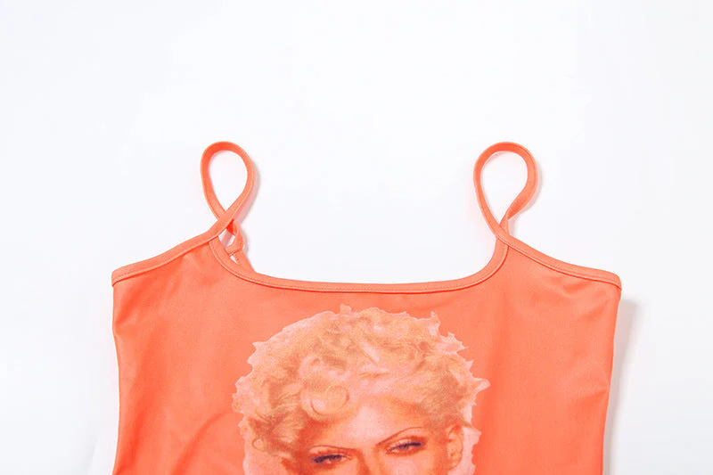 U neck abstract cami top - Image 8