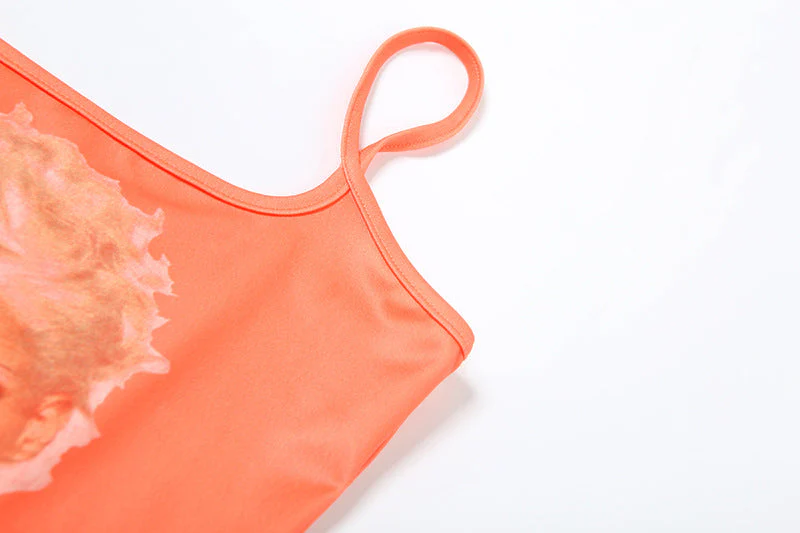 U neck abstract cami top - Image 9