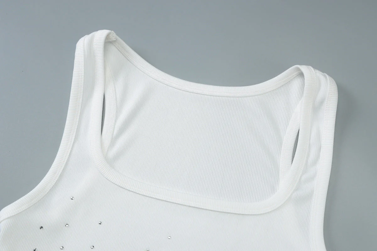 U neck beaded tank top - Image 6