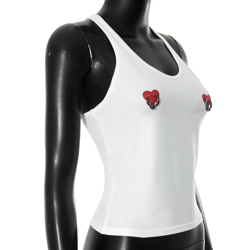 U neck sweetheart print o ring tank top - Image 3