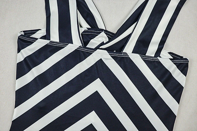 Zebra print hollow out maxi dress - Image 7